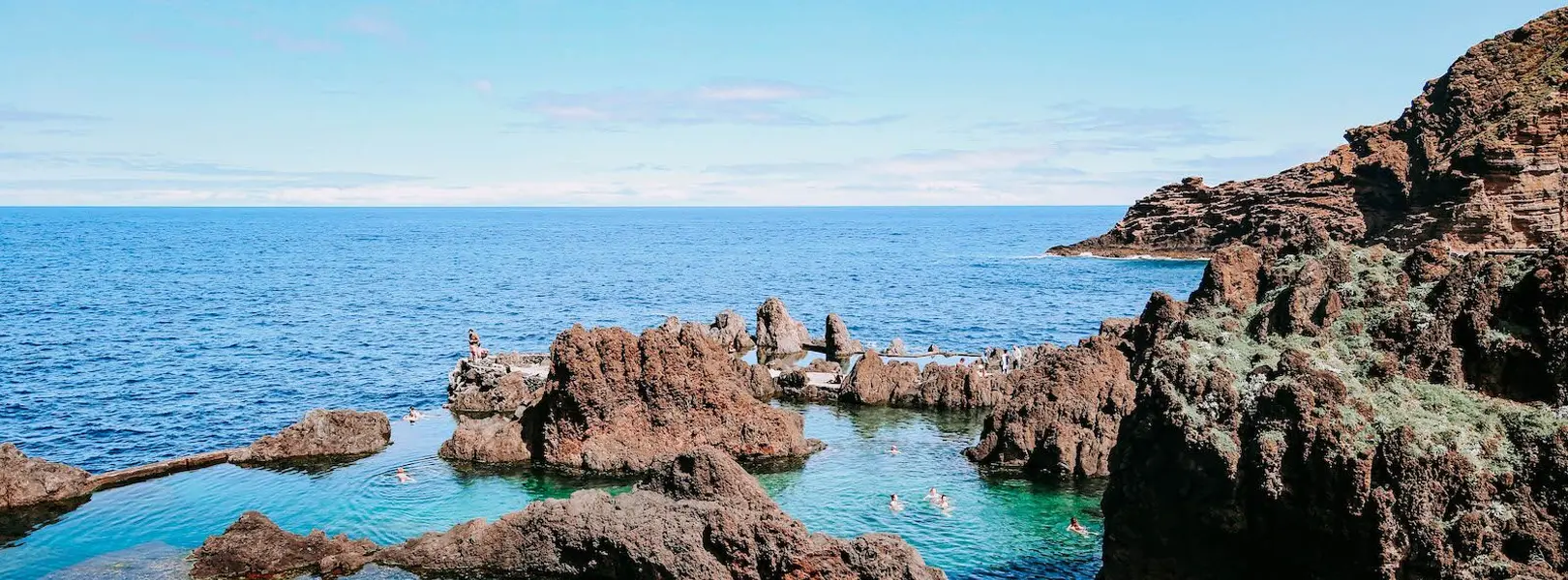 Kustlandschap van Madeira bij Porto Moniz